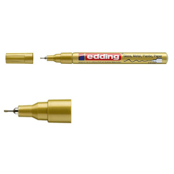 Edding Glansig lackpenna 0.8mm | Edding 780 | guld 4-780-9-053 200631 - 1