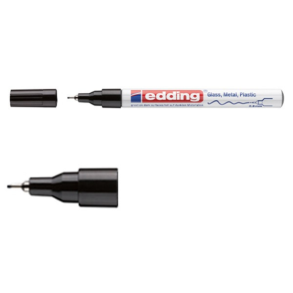 Edding Glansig lackpenna 0.8mm | Edding 780 | svart 4-780-9-001 200625 - 1