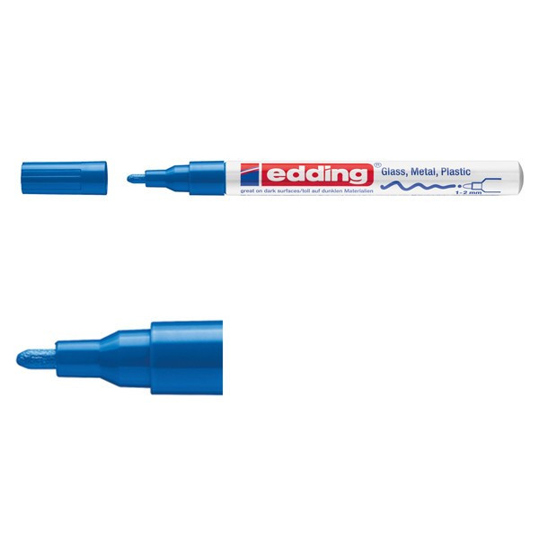 Edding Glansig lackpenna 1.0mm - 2.0mm | Edding 751 | blå 4-751-9-003 240511 - 1