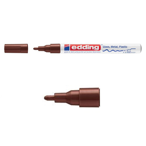 Edding Glansig lackpenna 1.0mm - 2.0mm | Edding 751 | brun 4-751-9-007 200608 - 1