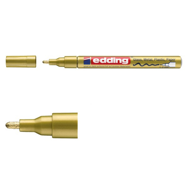 Edding Glansig lackpenna 1.0mm - 2.0mm | Edding 751 | guld 4-751-9-053 240515 - 1