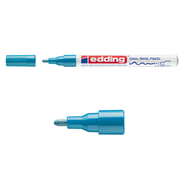 Edding Glansig lackpenna 1.0mm - 2.0mm | Edding 751 | ljusblå 4-751-9-010 200614 - 1