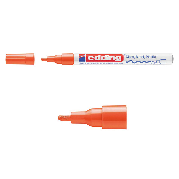 Edding Glansig lackpenna 1.0mm - 2.0mm | Edding 751 | orange 4-751-9-006 200606 - 1