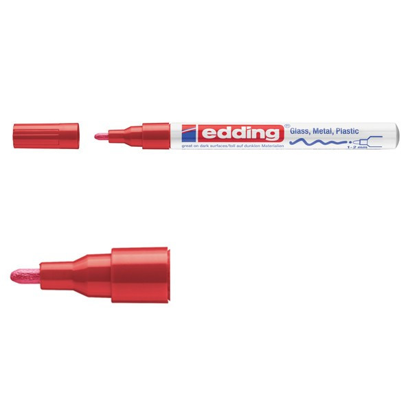 Edding Glansig lackpenna 1.0mm - 2.0mm | Edding 751 | röd 4-751-9-002 240510 - 1