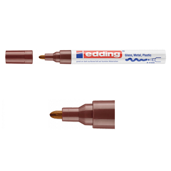 Edding Glansig lackpenna 2.0mm - 4.0mm | Edding 750 | brun 4-750-9-007 200580 - 1
