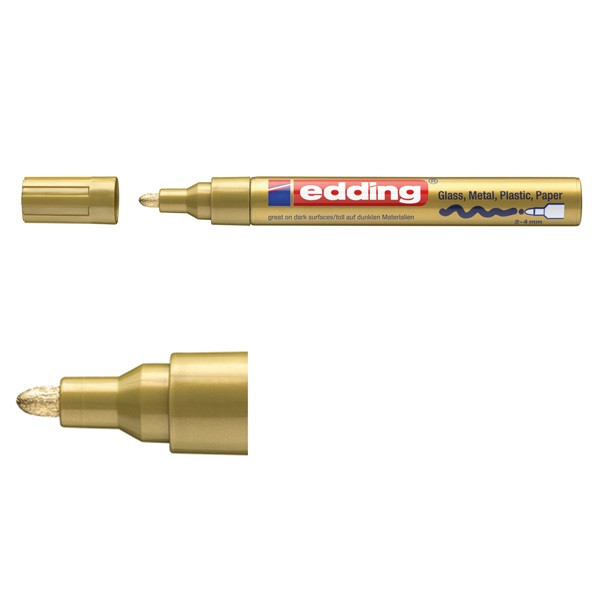 Edding Glansig lackpenna 2.0mm - 4.0mm | Edding 750 | guld 4-750-9-053 240507 - 1