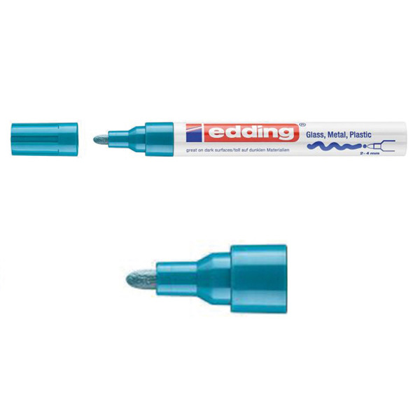 Edding Glansig lackpenna 2.0mm - 4.0mm | Edding 750 | ljusblå 4-750-9-010 200586 - 1