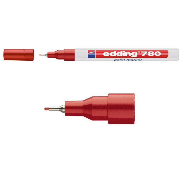 Edding Lackpenna 0.8mm | Edding 780 | röd 4-780002 200626 - 1