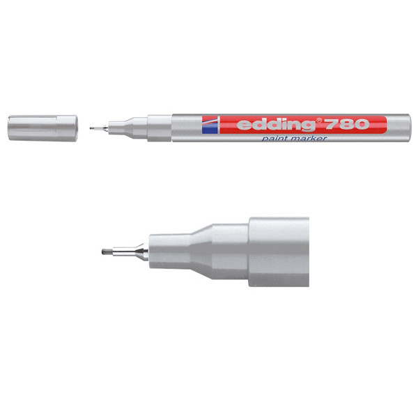 Edding Lackpenna 0.8mm | Edding 780 | silver 4-780054 200636 - 1