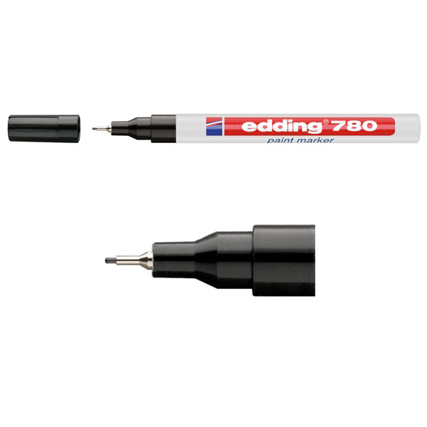 Edding Lackpenna 0.8mm | Edding 780 | svart 4-780001 200624 - 1