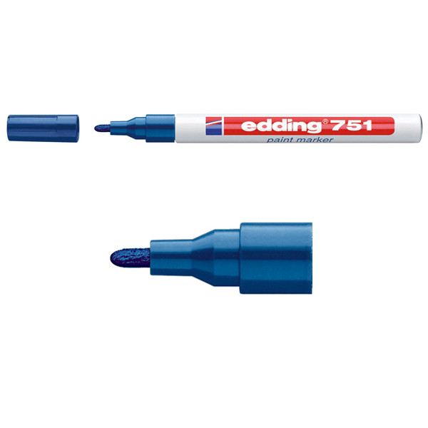 Edding Lackpenna 1.0mm - 2.0mm | Edding 751 | blå 4-751003 200600 - 1