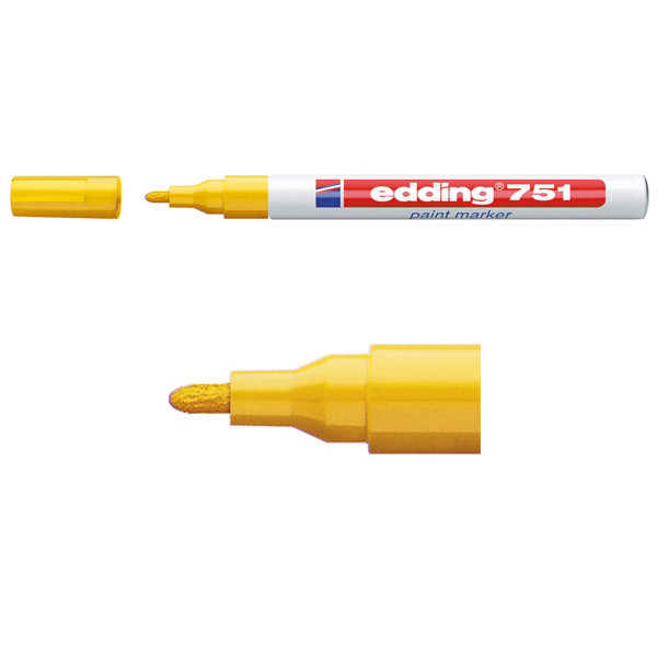 Edding Lackpenna 1.0mm - 2.0mm | Edding 751 | gul 4-751005 200604 - 1