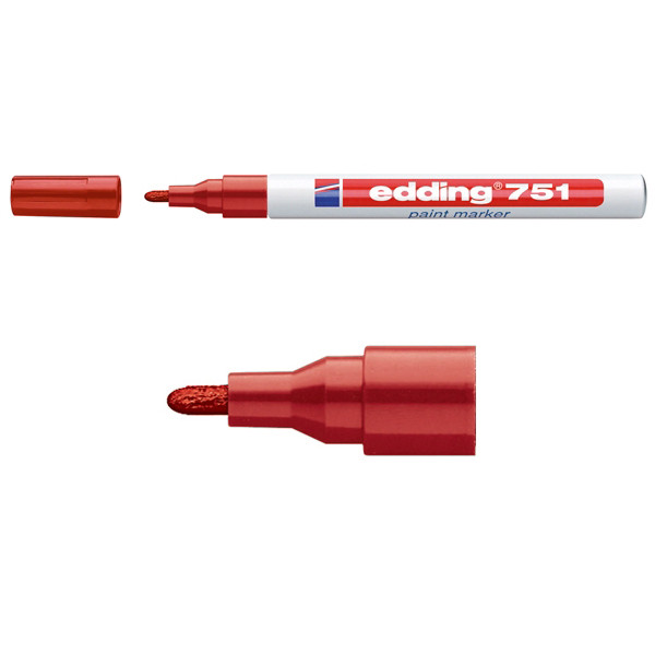 Edding Lackpenna 1.0mm - 2.0mm | Edding 751 | röd 4-751002 200598 - 1