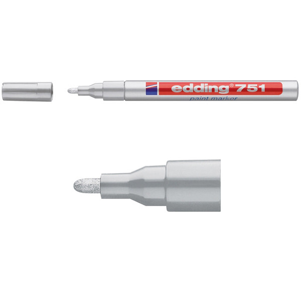 Edding Lackpenna 1.0mm - 2.0mm | Edding 751 | silver 4-751054 200620 - 1