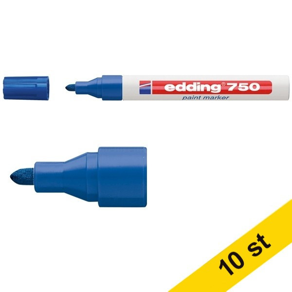 Lackpenna 2.0mm - 4.0mm | Edding 750 | blå | 10st 239445 - 1