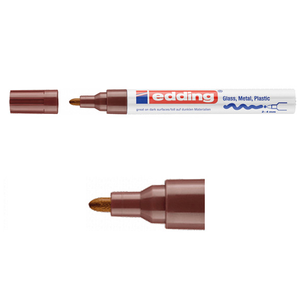 Edding Lackpenna 2.0mm - 4.0mm | Edding 750 | brun 4-750-9-007 200580 - 1
