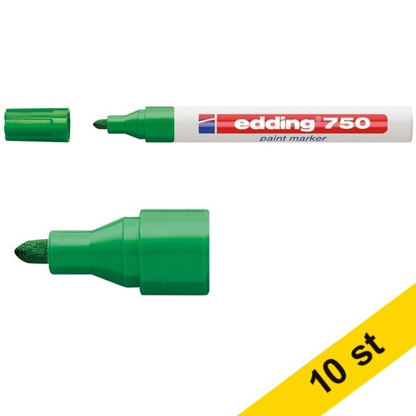Lackpenna 2.0mm - 4.0mm | Edding 750 | grön | 10st 239446 - 1