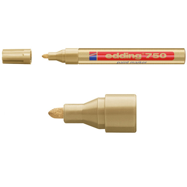 Edding Lackpenna 2.0mm - 4.0mm | Edding 750 | guld 4-750053 200590 - 1