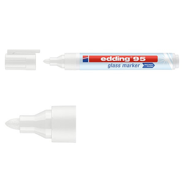Edding Märkpenna för glastavla 1.5mm-3.0mm | Edding 95 | vit 4-95049 240590 - 1