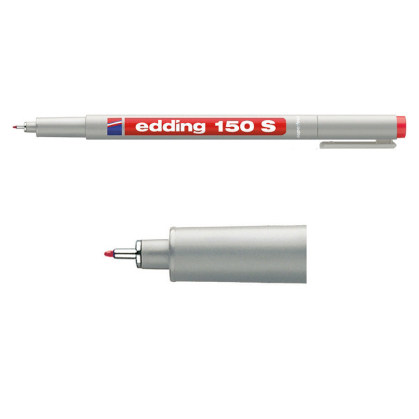 Edding Märkpenna icke-permanent 0.3mm | Edding 150S | röd 4-150002 200704 - 1