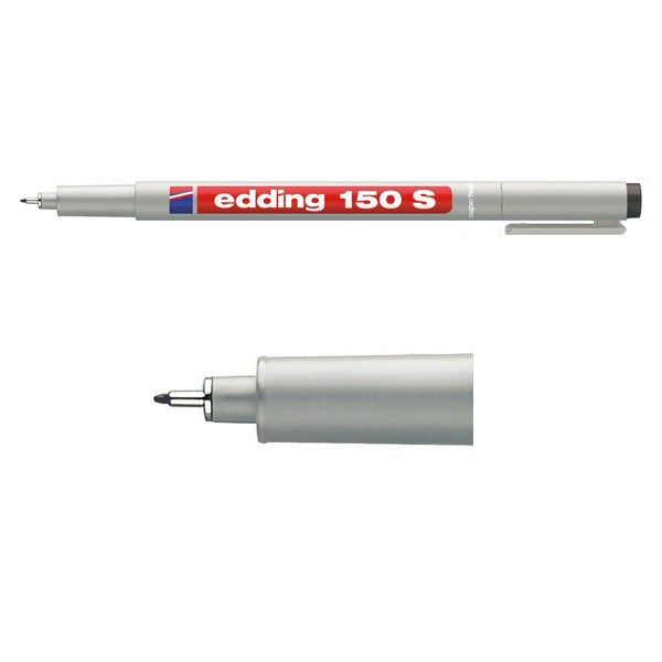 Edding Märkpenna icke-permanent 0.3mm | Edding 150S | svart 4-150001 200702 - 1
