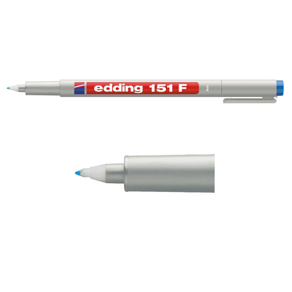 Edding Märkpenna icke-permanent 0.6mm | Edding 151F | blå 4-151003 200714 - 1