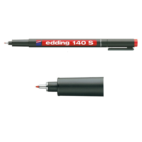 Edding Märkpenna permanent 0.3mm | Edding 140S | röd 4-140002 200672 - 1