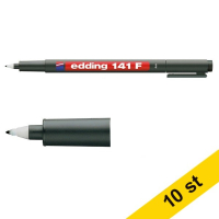 Märkpenna permanent 0.6mm | Edding 141F | svart | 10st 239690