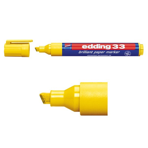 Edding Märkpenna permanent 1.0mm - 5.0mm | Edding 33 | gul 4-33005 239216 - 1