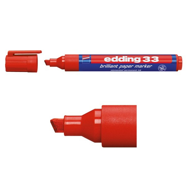 Edding Märkpenna permanent 1.0mm - 5.0mm | Edding 33 | röd 4-33002 239213 - 1
