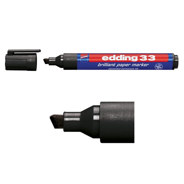 Edding Märkpenna permanent 1.0mm - 5.0mm | Edding 33 | svart 4-33001 239212 - 1