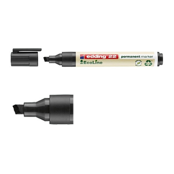 Edding Märkpenna permanent 1.0mm - 5.0mm | Edding EcoLine 22 | svart 4-22001 240334 - 1