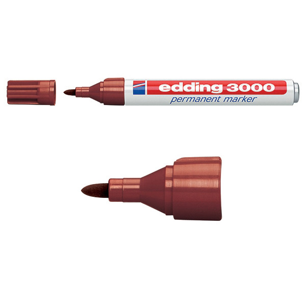 Edding Märkpenna permanent 1.5mm - 3.0mm | Edding 3000 | brun 4-3000007 200785 - 1