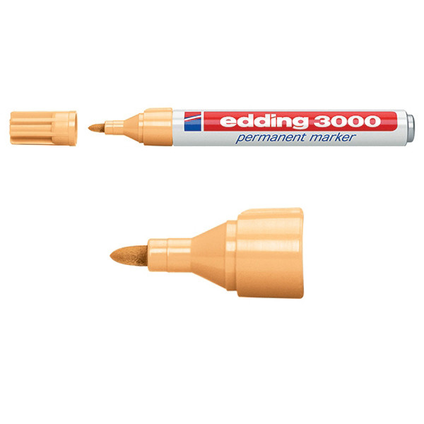 Edding Märkpenna permanent 1.5mm - 3.0mm | Edding 3000 | ljusorange 4-3000016 200794 - 1