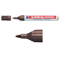 Edding Märkpenna permanent 1.5mm - 3.0mm | Edding 3000 | mörkbrun 4-3000018 200796