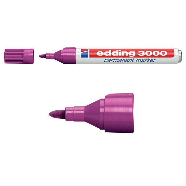 Edding Märkpenna permanent 1.5mm - 3.0mm | Edding 3000 | magenta 4-3000020 200798 - 1