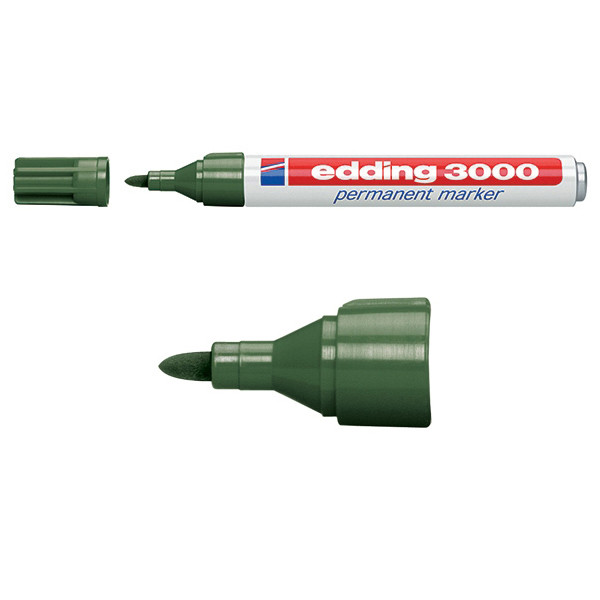 Edding Märkpenna permanent 1.5mm - 3.0mm | Edding 3000 | olivgrön 4-3000015 200793 - 1