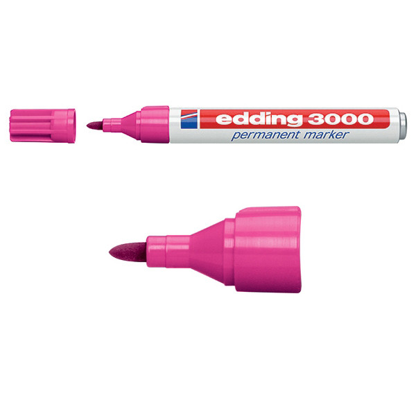 Edding Märkpenna permanent 1.5mm - 3.0mm | Edding 3000 | rosa 4-3000009 200787 - 1