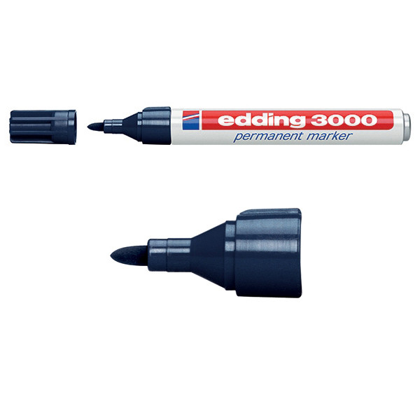 Edding Märkpenna permanent 1.5mm - 3.0mm | Edding 3000 | stålblå 4-3000017 200795 - 1
