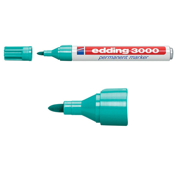 Edding Märkpenna permanent 1.5mm - 3.0mm | Edding 3000 | turkos 4-3000014 200792 - 1