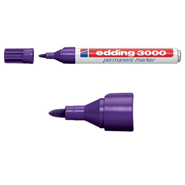 Edding Märkpenna permanent 1.5mm - 3.0mm | Edding 3000 | violett 4-3000008 200786 - 1