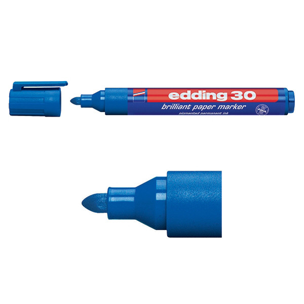 Edding Märkpenna permanent 1.5mm - 3.0mm | Edding 30 | blå 4-30003 239206 - 1