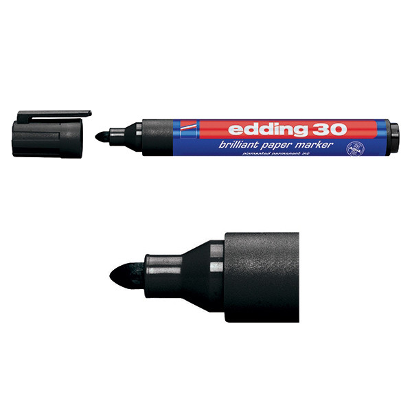 Edding Märkpenna permanent 1.5mm - 3.0mm | Edding 30 | svart 4-30001 239204 - 1