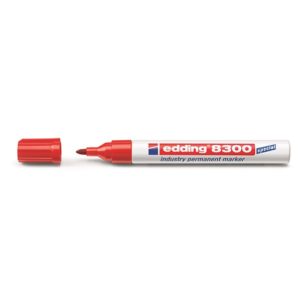 Edding Märkpenna permanent 1.5mm - 3.0mm | Edding 8300 | röd 4-8300002 239309 - 1