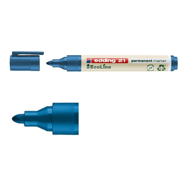Edding Märkpenna permanent 1.5mm - 3.0mm | Edding EcoLine 21 | blå 4-21003 240332 - 1