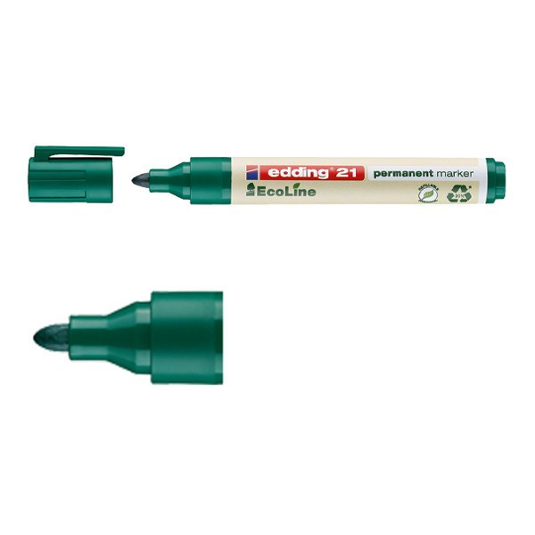Edding Märkpenna permanent 1.5mm - 3.0mm | Edding EcoLine 21 | grön 4-21004 240333 - 1