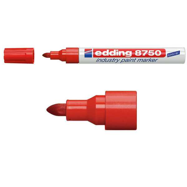 Edding Märkpenna permanent 2.0mm - 4.0mm | Edding 8750 | röd 4-8750002 200772 - 1