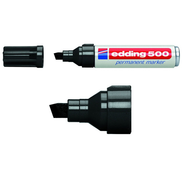 Edding Märkpenna permanent 2.0mm - 7.0mm | Edding 500 | svart 4-500001 200516 - 1