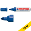 Märkpenna permanent 3.0mm - 4.0mm | Edding 550 | blå | 10st 239506 - 1