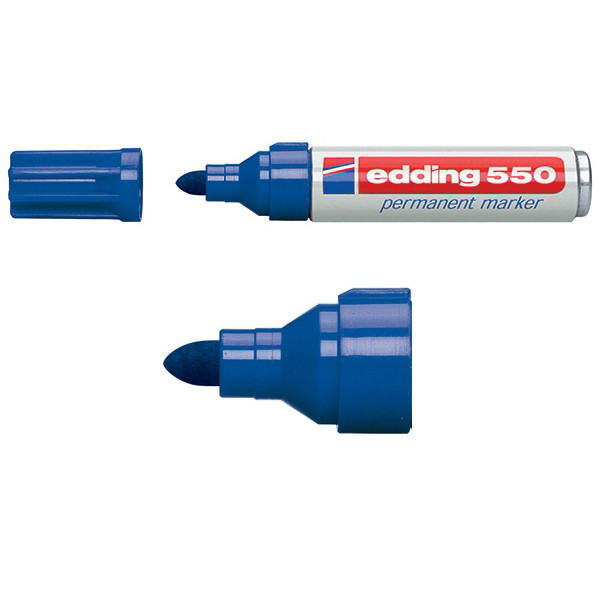 Edding Märkpenna permanent 3.0mm - 4.0mm | Edding 550 | blå 4-550003 200833 - 1